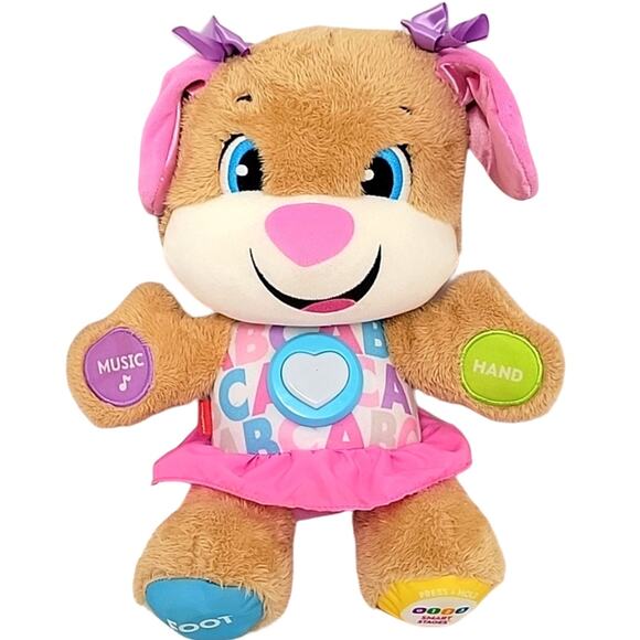 Fisher Price Interactive Musical Talking Puppy 3 Level Smart Stages - All Works - Picture 1 of 11